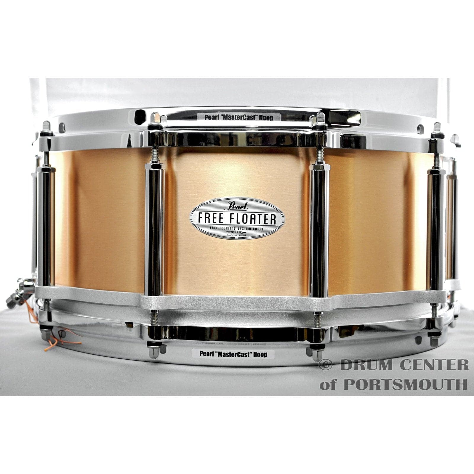 Pearl Free Floater Brass 14x6.5in Snare Drum for Sale in DONCASTER