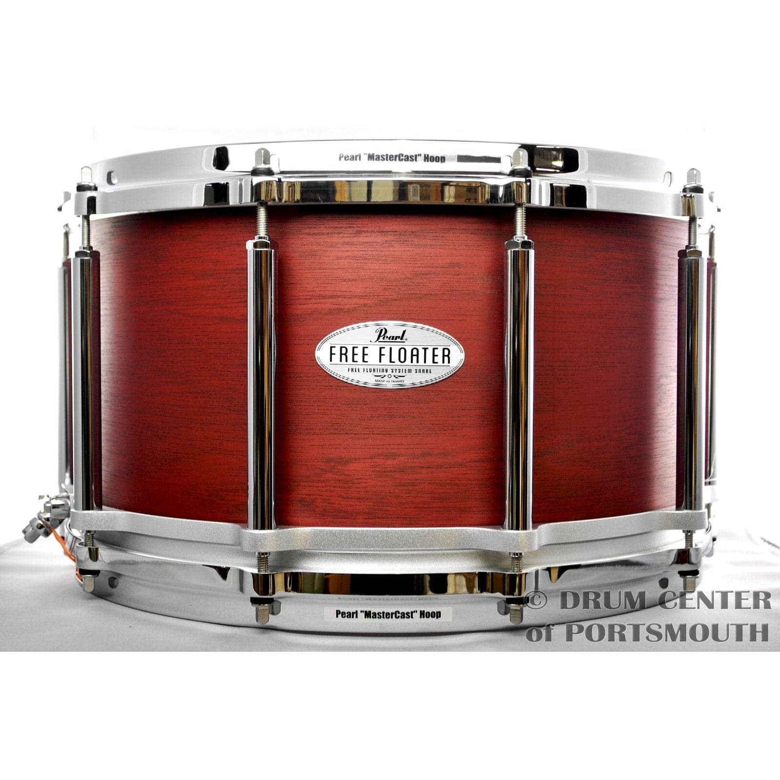 Pearl 14x8 African Mahogany Free Floating Snare - Natural Mahogany