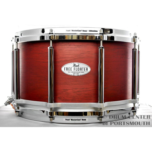 Pearl 14x8 African Mahogany Free Floating Snare - Natural Mahogany