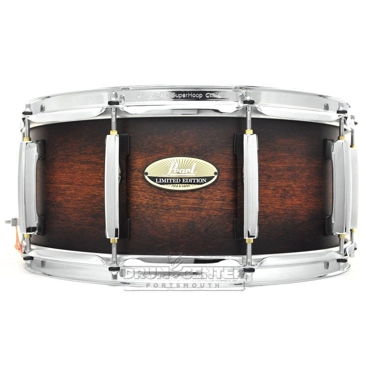 Pearl Ltd Edition Poplar/Fiberglass Snare Drum 15x6.5 Satin Brownburst