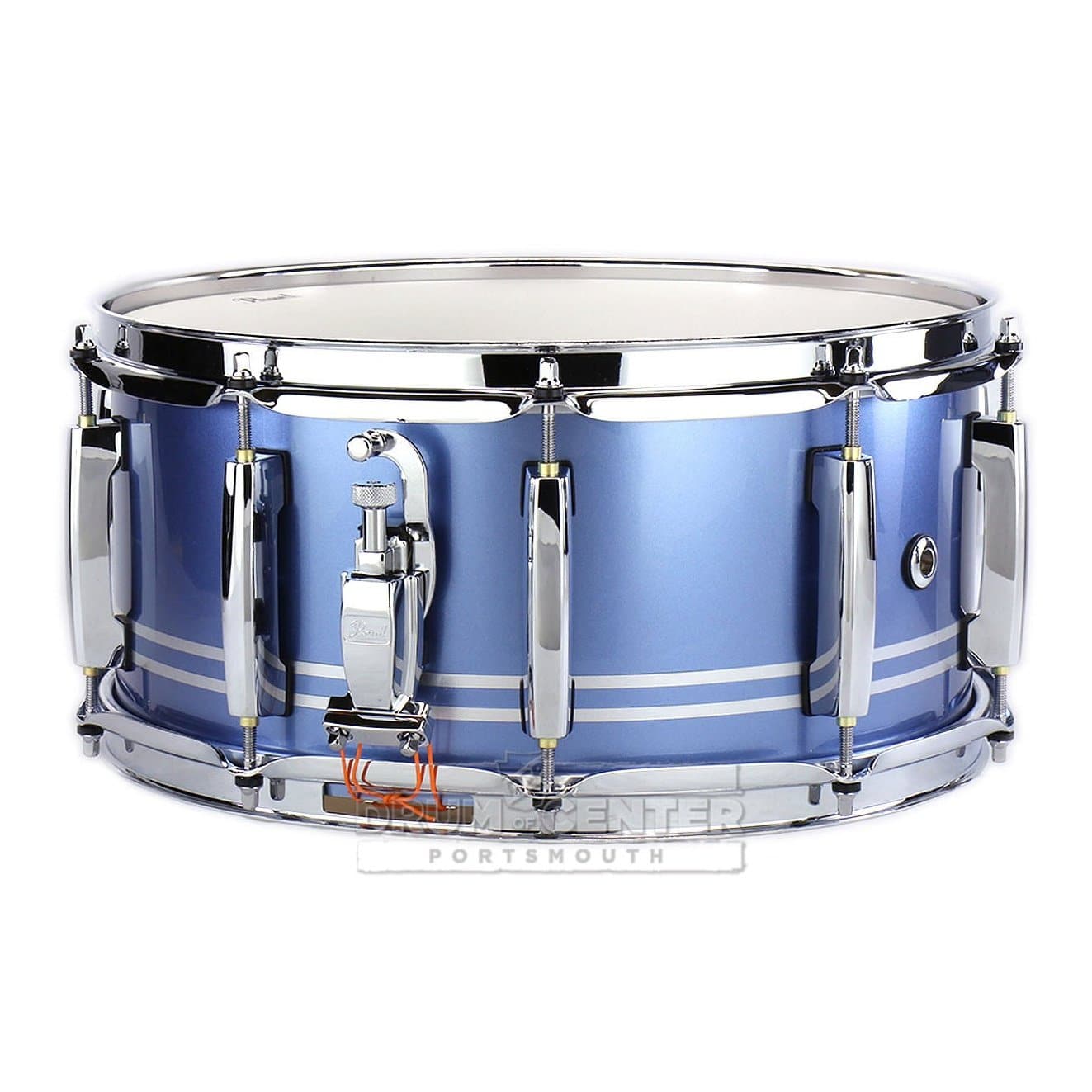 Pearl Masters Maple Complete 14x6.5 Snare Drum - Light Blue Metallic