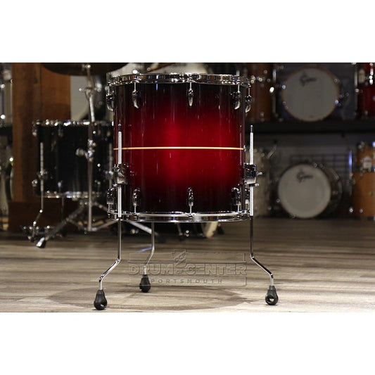 Pearl Masters Maple Complete 16x16 Floor Tom- Natural Banded Redburst