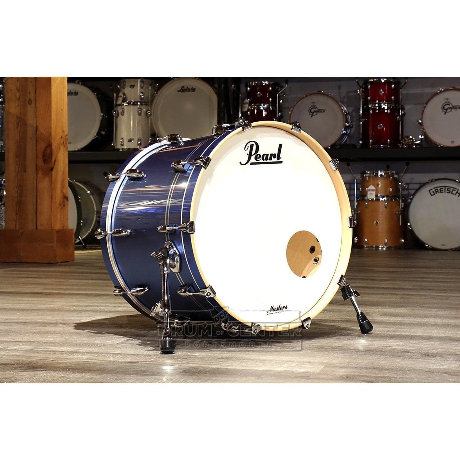 Pearl Masters Maple Complete 20x14 Bass Drum - Light Blue Metallic