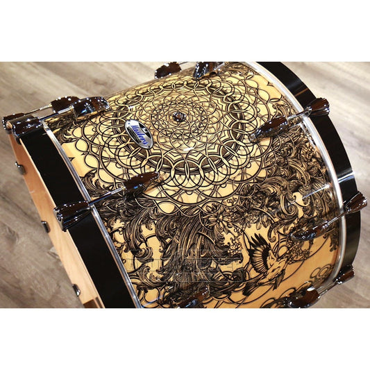 Pearl Masters Maple Complete 3pc Drum Set w/22bd - Cain & Abel