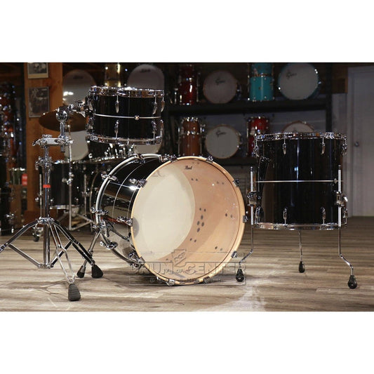 Pearl Masters Maple Complete 3pc Drum Set w/24bd - Quicksilver Black