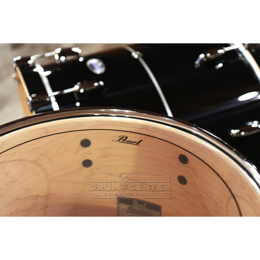 Pearl Masters Maple Complete 3pc Drum Set w/24bd - Quicksilver Black