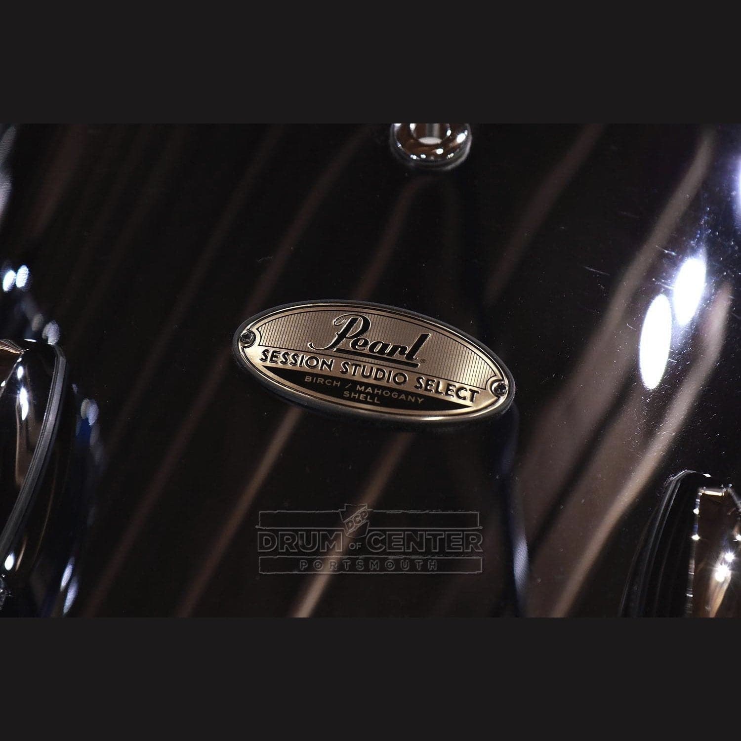 Pearl Session Studio Select 5pc Drum Set Black Mirror Chrome