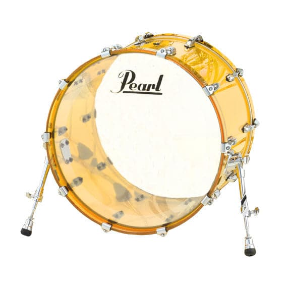 Pearl Crystal Beat Acrylic Bass Drum 20x15 Tangerine Glass