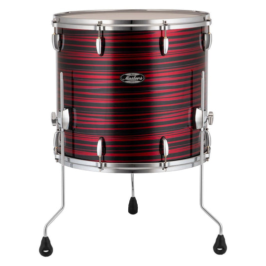 Pearl Masters Maple MM6 Floor Tom 18x16 Red Oyster Swirl