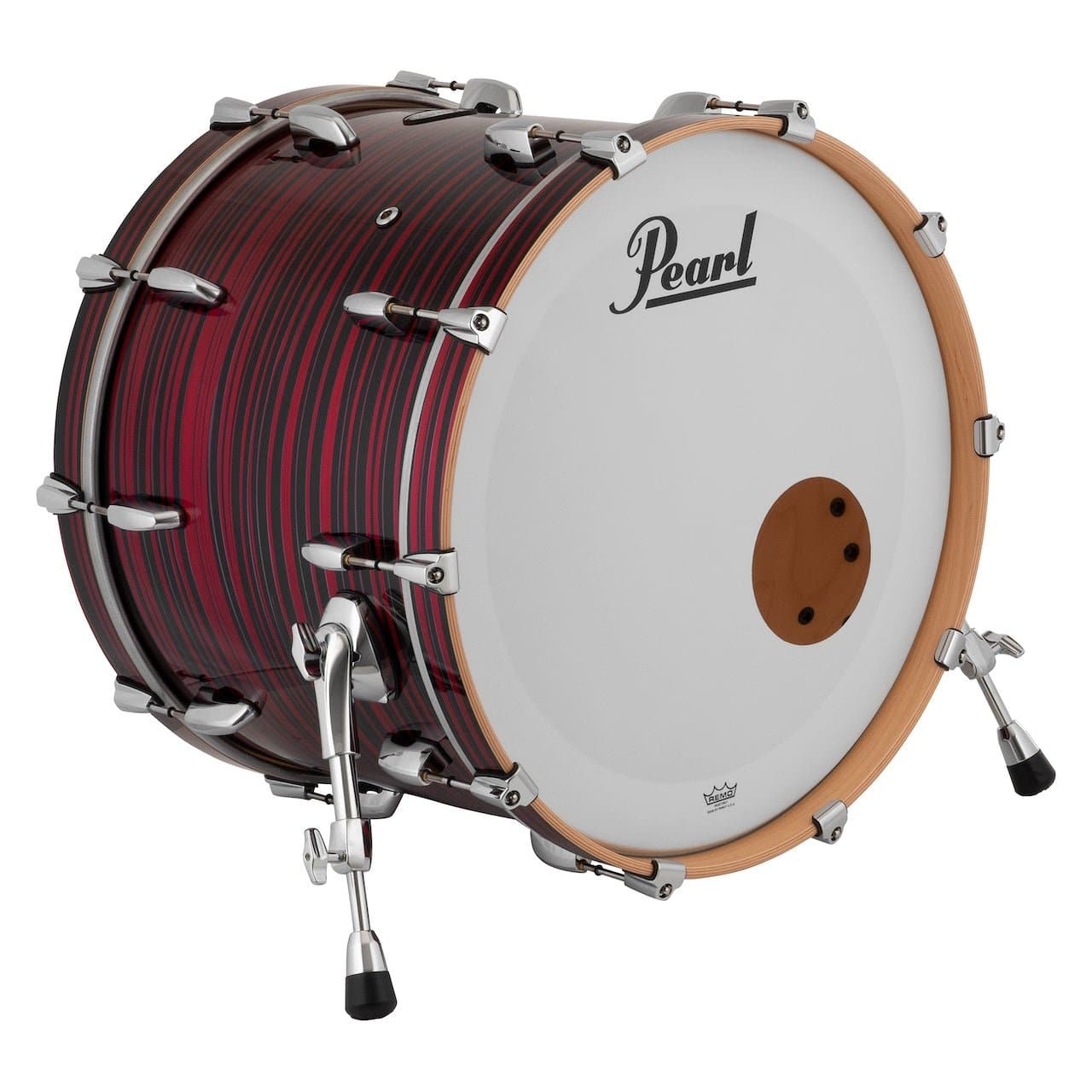 Pearl Masters Maple MM6 Bass Drum 22x16 (No Mount) Red Oyster Swirl