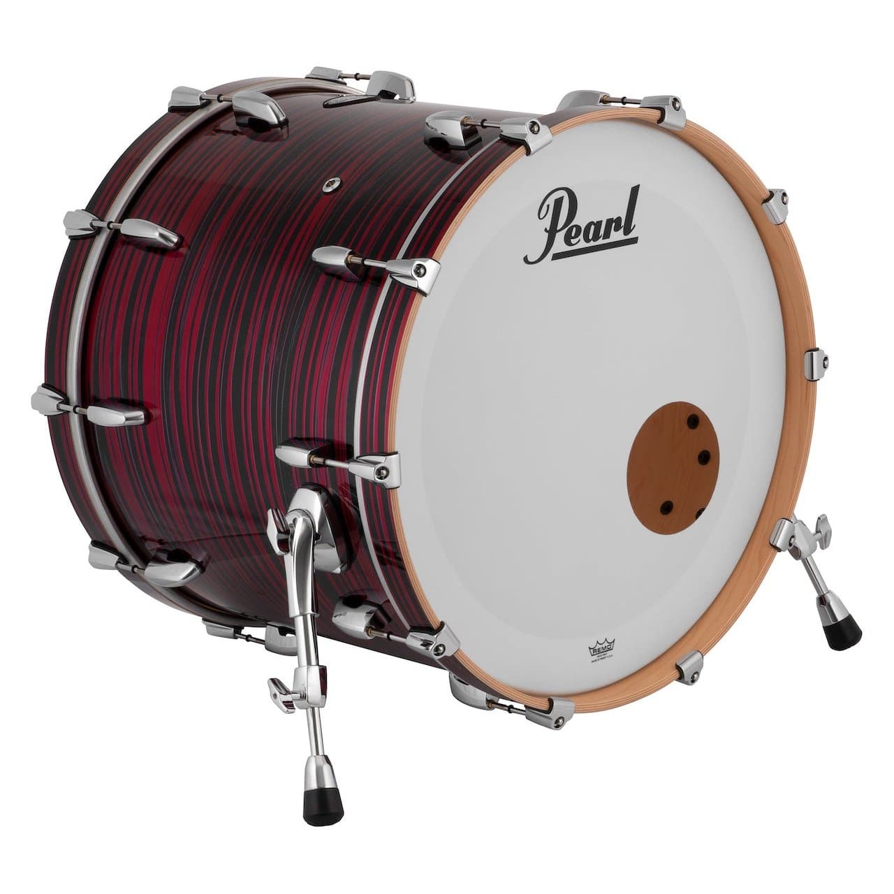 Pearl Masters Maple MM6 Bass Drum 22x18 (No Mount) Red Oyster Swirl