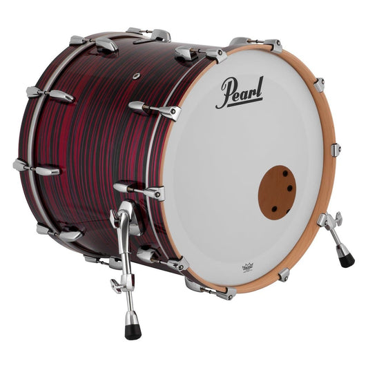 Pearl Masters Maple MM6 Bass Drum 22x18 (No Mount) Red Oyster Swirl