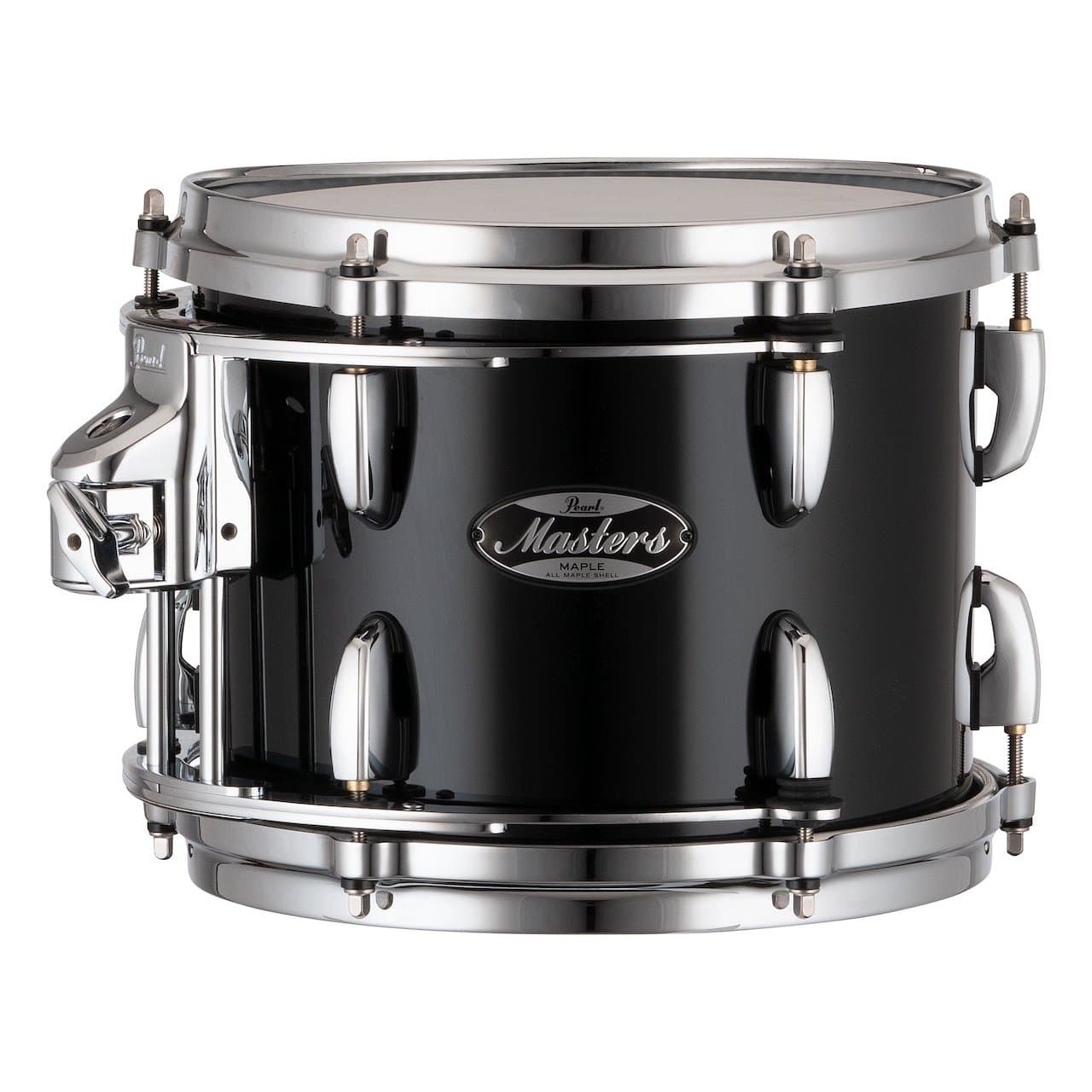 Pearl Masters Maple MM6 Tom 10x8 w/L-Bracket R2 Mount Piano Black
