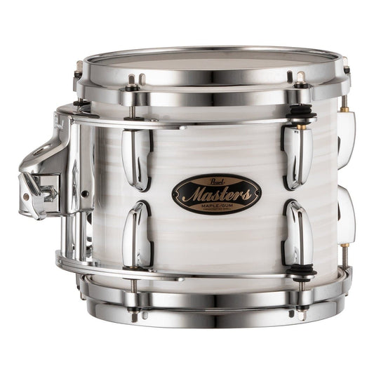 Pearl Masters Maple/Gum Tom 8x7 w/L-Bracket R2 Mount White Ice Swirl