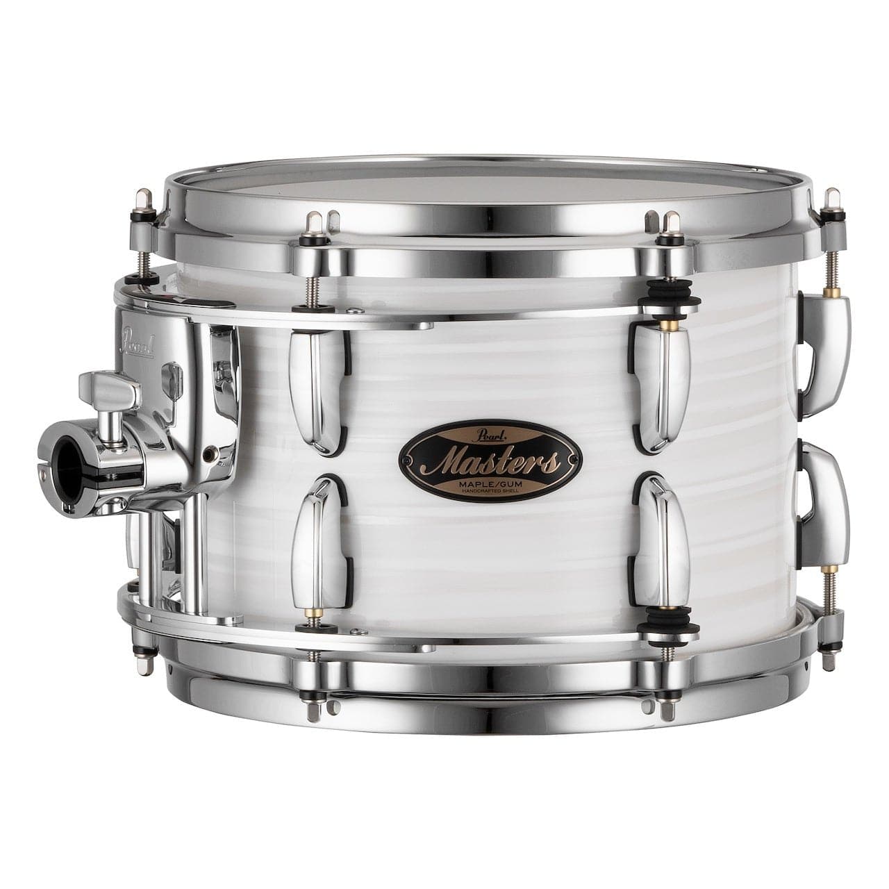 Pearl Masters Maple/Gum Tom 10x7 w/Standard R2 Mount White Ice Swirl