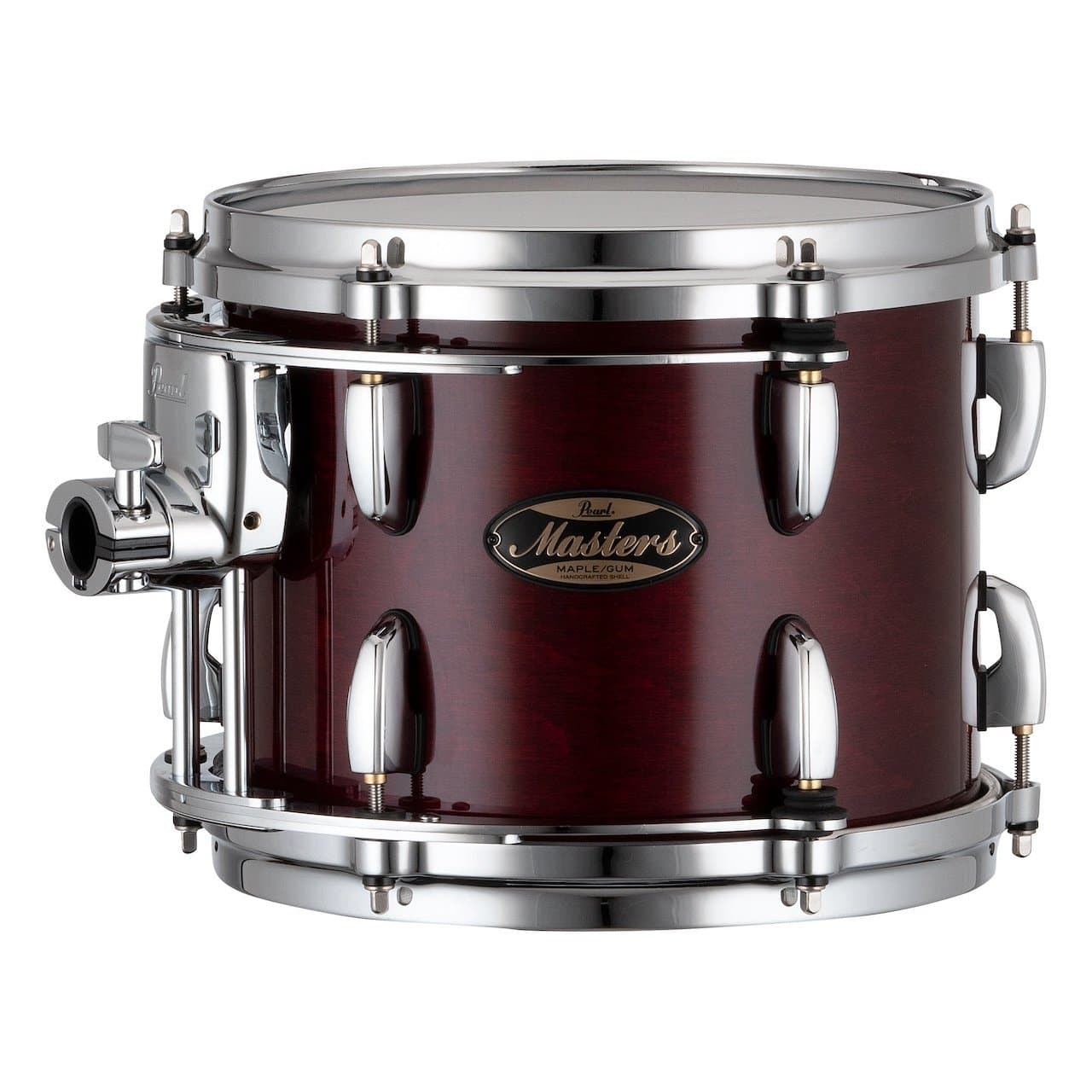 Pearl Masters Maple/Gum Tom 10x8 w/Standard R2 Mount Wine Red
