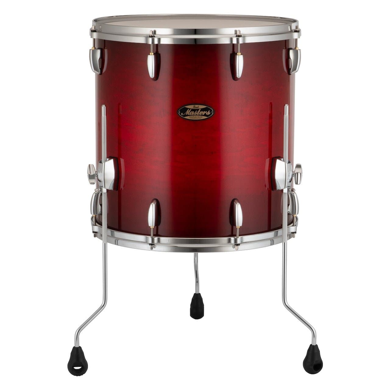 Pearl Masters Maple/Gum Floor Tom 16x16 Deep Redburst