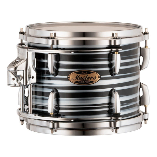 Pearl Masters Maple Pure Tom 10x8 w/L-Bracket R2 Mount Black Oyster Swirl
