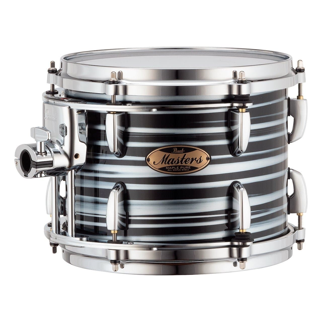 Pearl Masters Maple Pure Tom 10x8 w/Standard R2 Mount Black Oyster Swirl