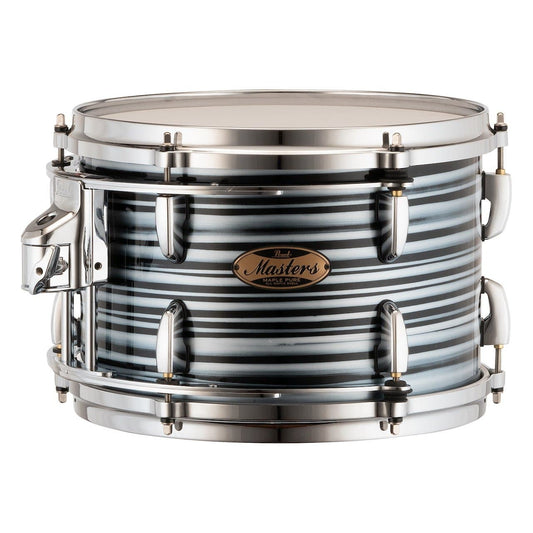 Pearl Masters Maple Pure Tom 12x8 w/L-Bracket R2 Mount Black Oyster Swirl