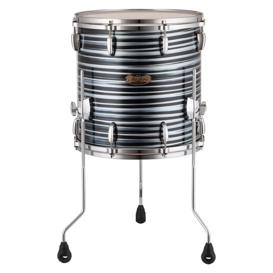 Pearl Masters Maple Pure Floor Tom 14x14 Black Oyster Swirl