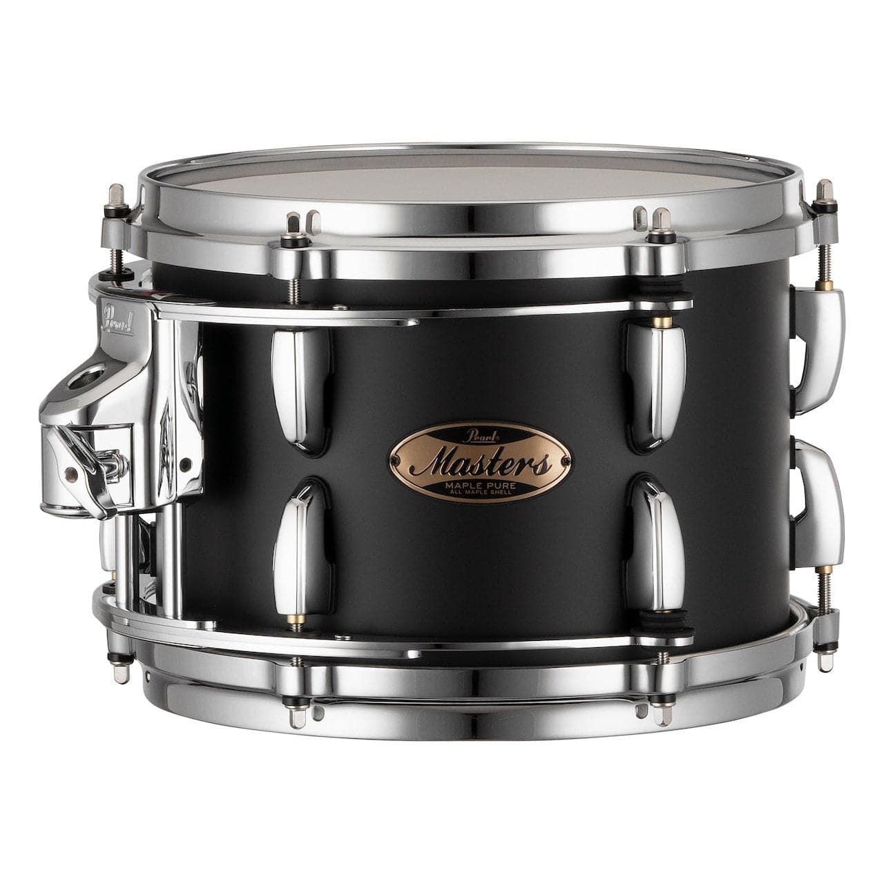 Pearl Masters Maple Pure Tom 10x7 w/L-Bracket R2 Mount Matte Black