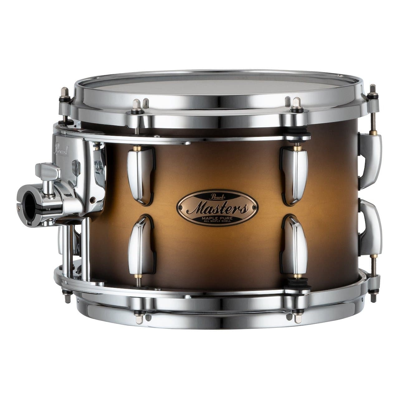 Pearl Masters Maple Pure Tom 10x7 w/Standard R2 Mount Matte Olive Burst