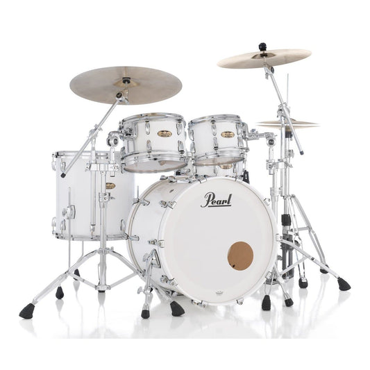 Pearl Masters Maple Pure 4pc Drum Set w/22x16BD w/Standard R2 Mounts Arctic White