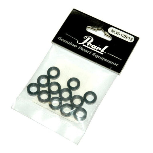 Pearl NLW12B/12 Nylon Tension Rod Washers 12-Pack Black