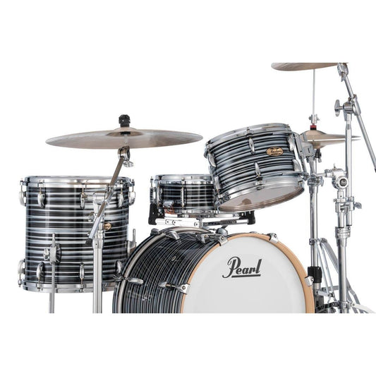 Pearl Masters Maple Pure 3pc Drum Set 20/12/14 w/L-Bracket R2 Mounts Black Oyster Swirl