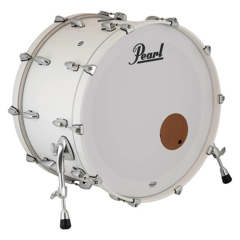 Pearl Masters Maple Pure Bass Drum 24x14 (No Mount) Arctic White