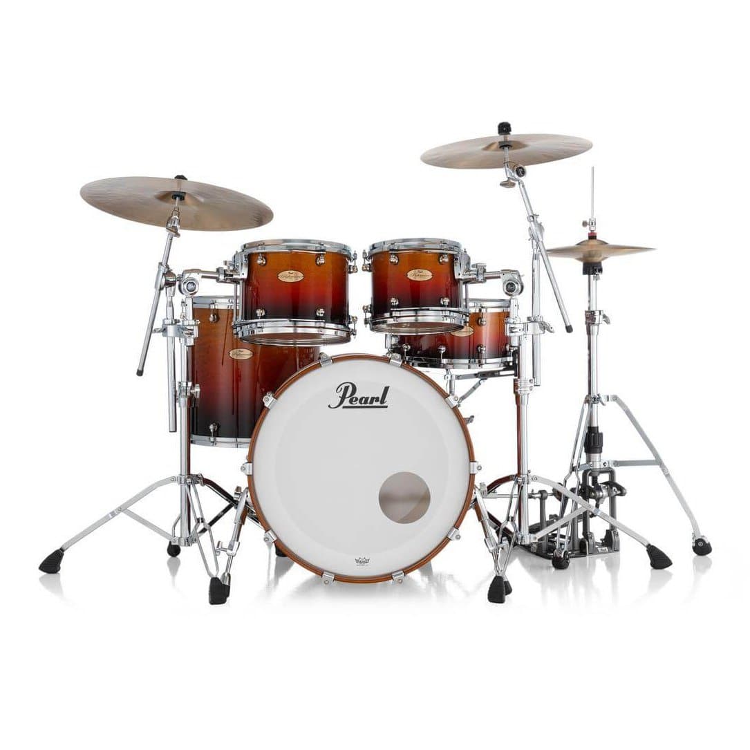 Pearl Reference One 4pc Drum Set w/22x18BD w/Standard R2 Mounts Cherry Amber Fade