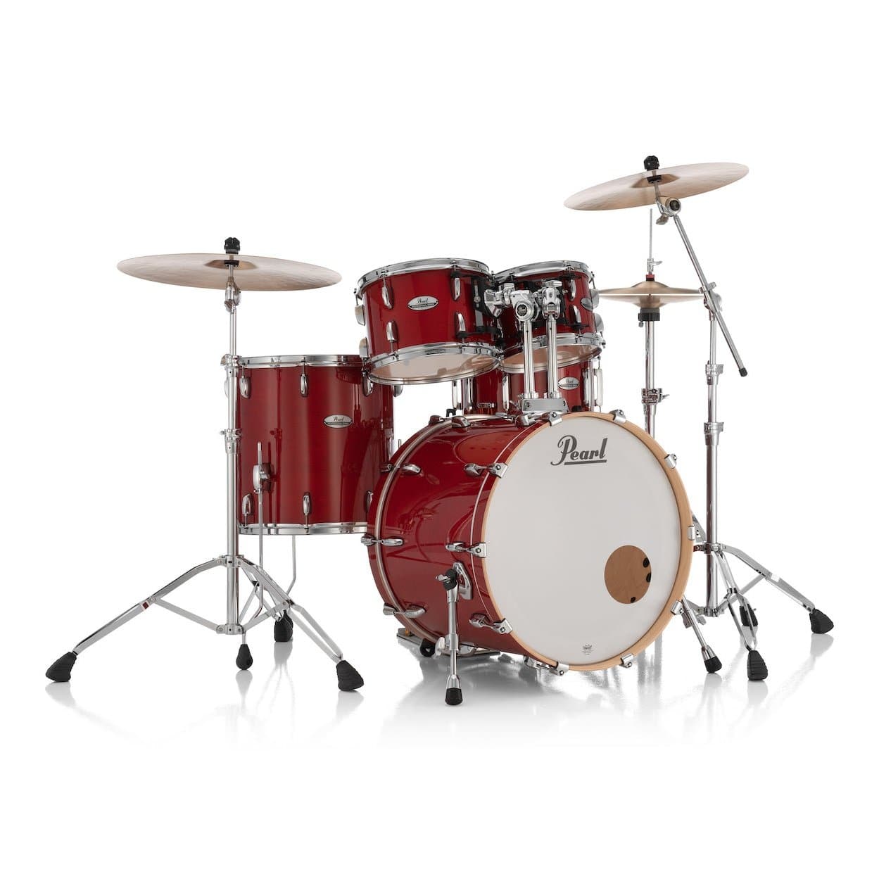 Pearl Professional Maple 4pc Drum Set 22/10/12/16 Sequoia Red