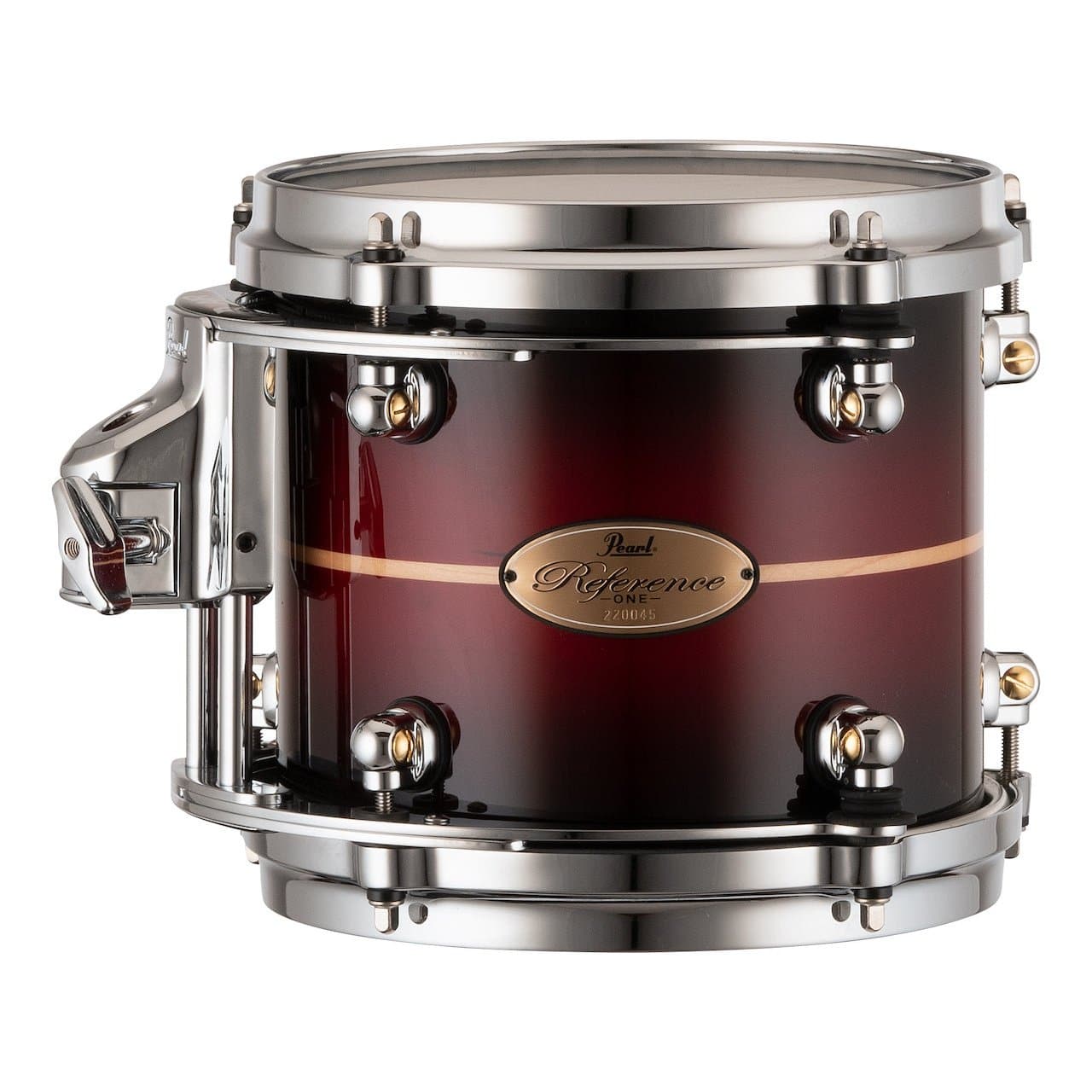 Pearl Reference One Tom 8x7 w/L-Bracket R2 Mount Red Burst Stripe