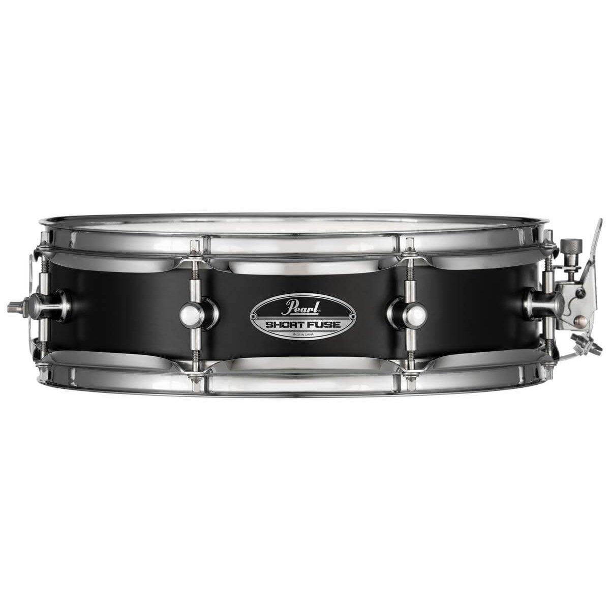Pearl Short Fuse Black Steel Piccolo Snare Drum 13x3.5