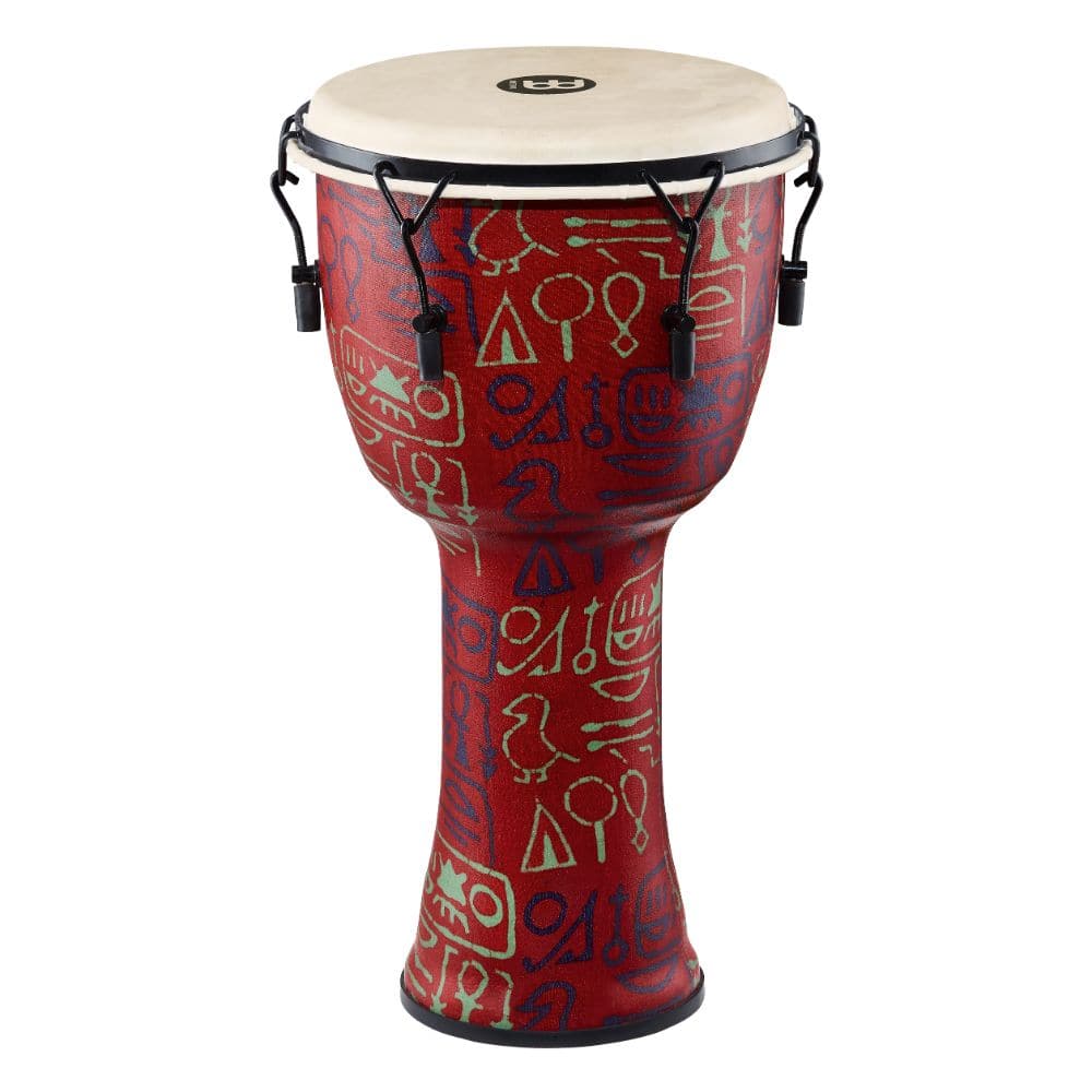 Meinl Lug Tuned Travel Djembe, 12, Pharaoh's Script, Goat Head