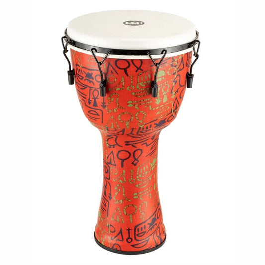 Meinl Lug Tuned Travel Djembe, 14, Pharaoh's Script, Goat Head