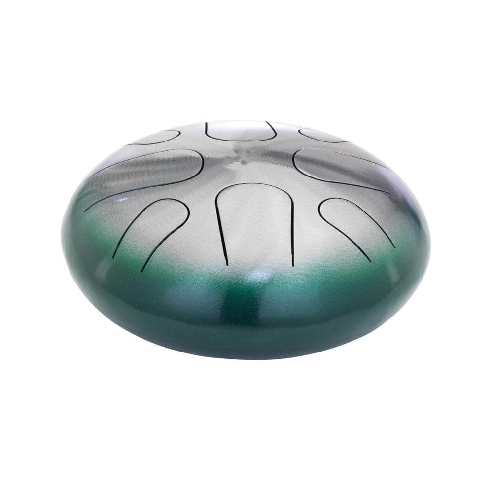 Pearl 8 Note Tongue Drum A Minor Green Burst