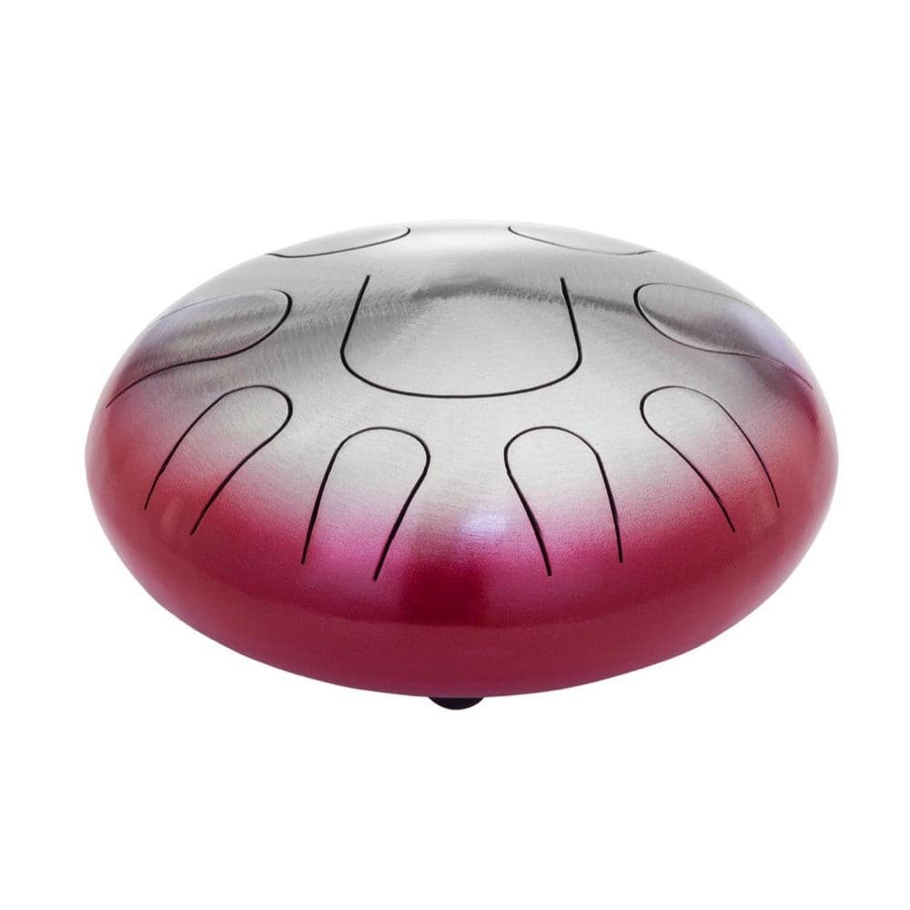 Pearl 9 Note Tongue Drum C Penta Crimson Burst