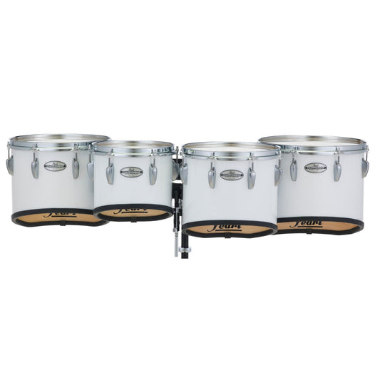 Pearl 10+12+13+14 Championship Maple Marching Tom Set- Pure White
