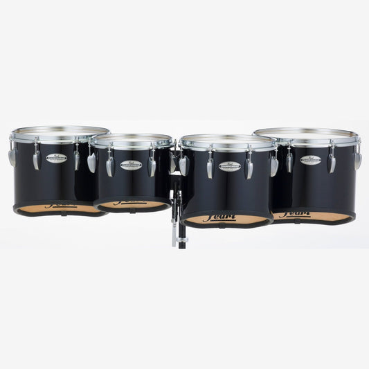 Pearl 10+12+13+14 Championship Maple Marching Tom Set- Midnight Black