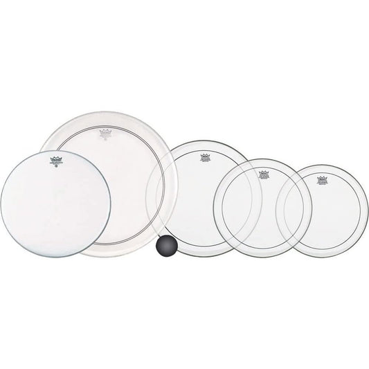 Remo Clear Pinstripe/P3 Standard Pro Pack 22/12/13/16 w/Free 14"