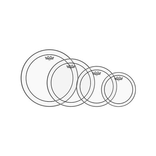 Remo Pinstripe Clear Drum Head Pack 10/12/14/16