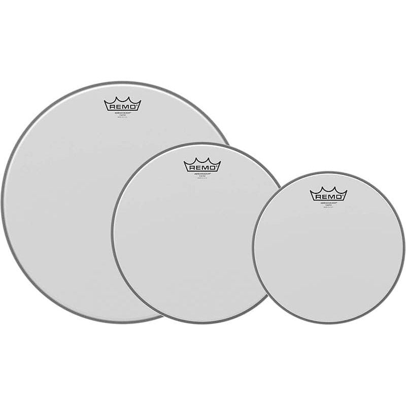Remo Ambassador Coated Tom Pack - 12,14,16