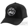 DW Black Unstructured Hat, Velcro Closure With Logo