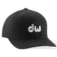 DW Drumwear : Black Flex Fit Hat W/ Embroidered White Dw Logo- L/Xl