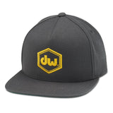 DW Hex Logo Hat, Snapback, Charcoal
