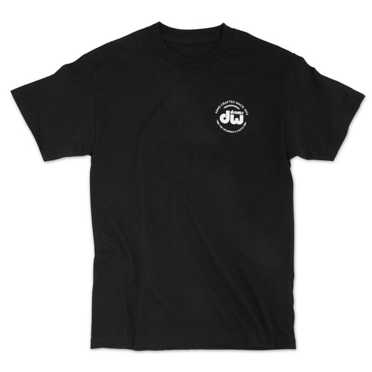 DW Drumwear : Dw Black Heavy Cotton Short Sleeve Tee With Corporate Logo - Small