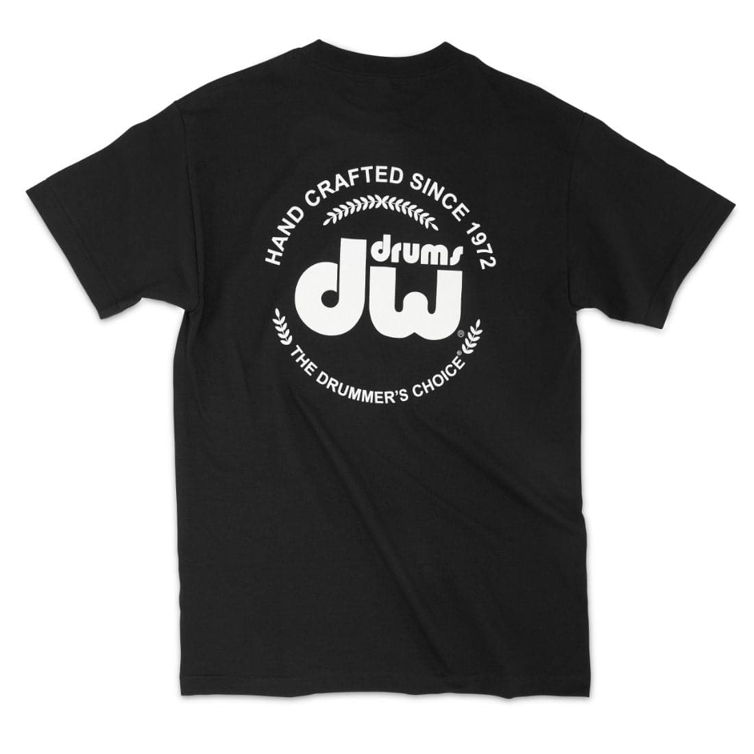 DW Drumwear : Dw Black Heavy Cotton Short Sleeve Tee With Corporate Logo - Small