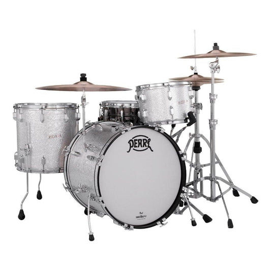 Pearl President Deluxe 3pc Drum Set w/20BD Silver Sparkle